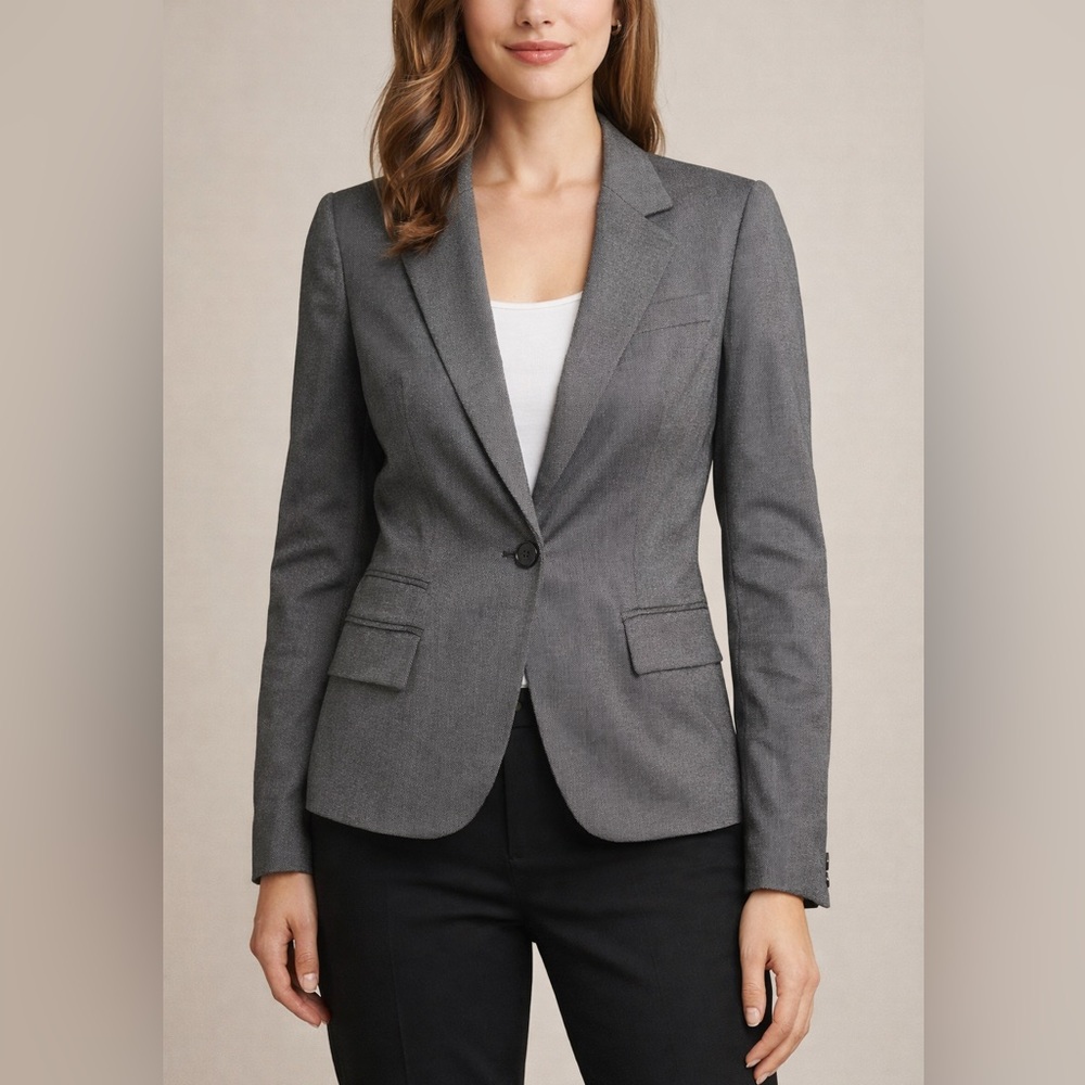 Zara Basic Women’s Gray Blazer Size M / US 6 Tailored Career Jacket